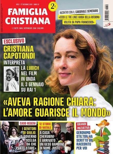 Famiglia Cristiana – 27 Dicembre 2020 Cover