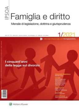 Famiglia e Diritto – Gennaio 2021