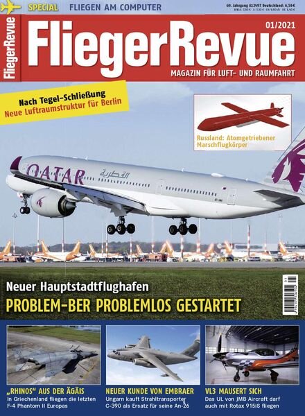 FliegerRevue – Januar 2021 Cover