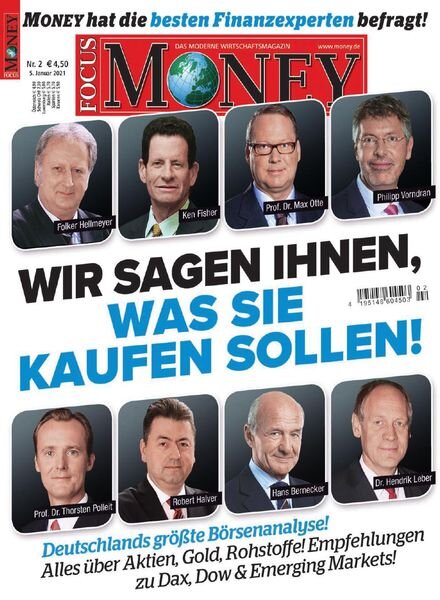 FOCUS MONEY – 05 Januar 2021 Cover