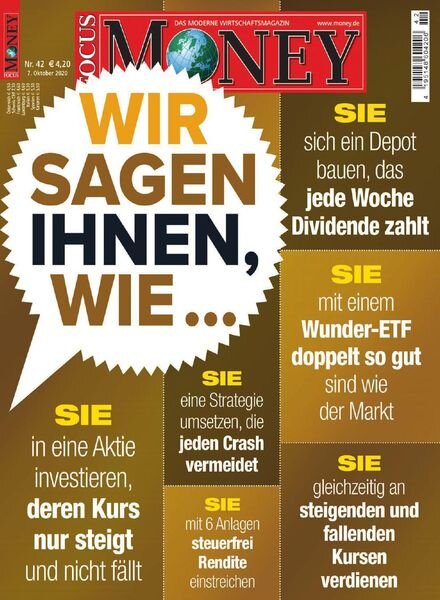 Focus Money – 07 Oktober 2020 Cover