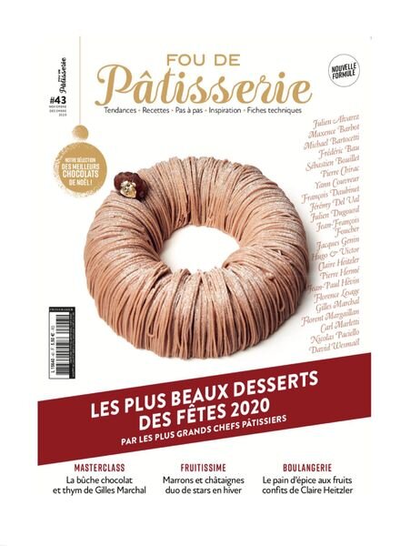 Fou de Patisserie – Novembre-Decembre 2020 Cover