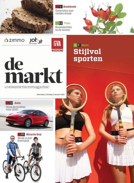 Gazet van Antwerpen De Markt – 02 januari 2021 Cover