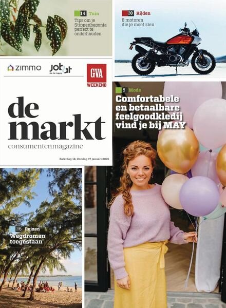 Gazet van Antwerpen De Markt – 16 januari 2021 Cover