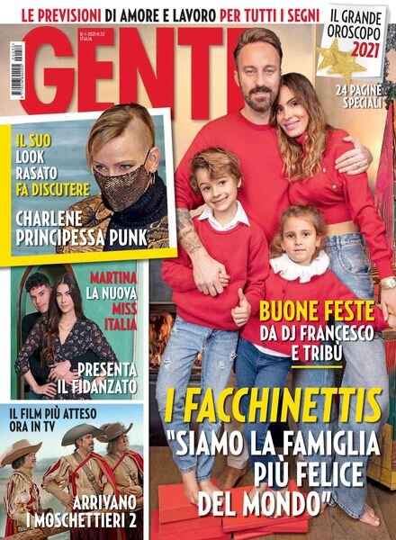 Gente Italia – 01 gennaio 2021 Cover