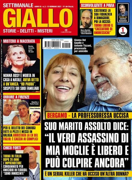 Giallo – 13 Gennaio 2021 Cover