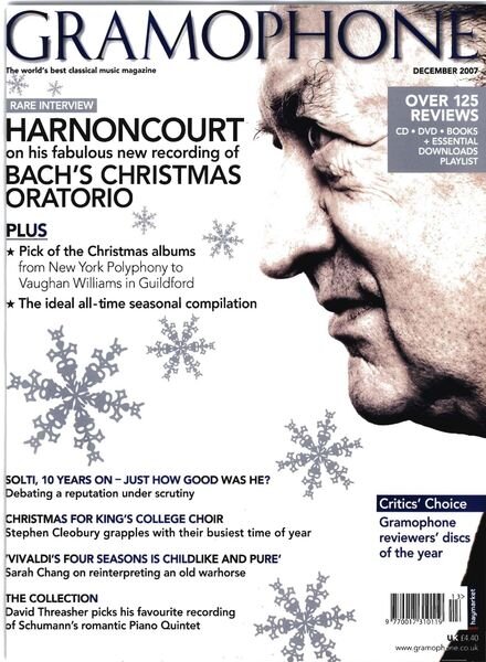 Gramophone – December 2007 Cover