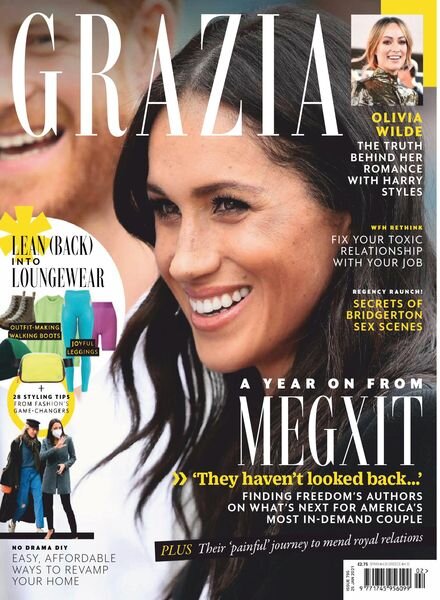 Grazia UK – 26 January 2021 Cover