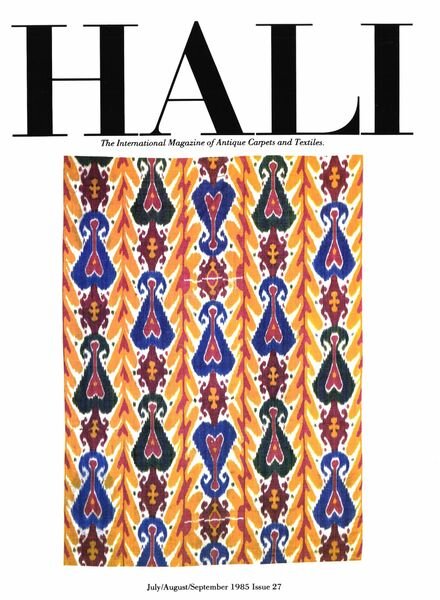 HALI – July-August-September 1985 Cover