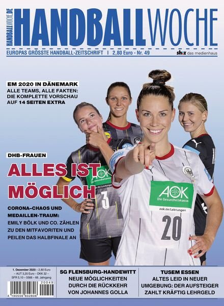 HANDBALLWOCHE – 01 Dezember 2020 Cover
