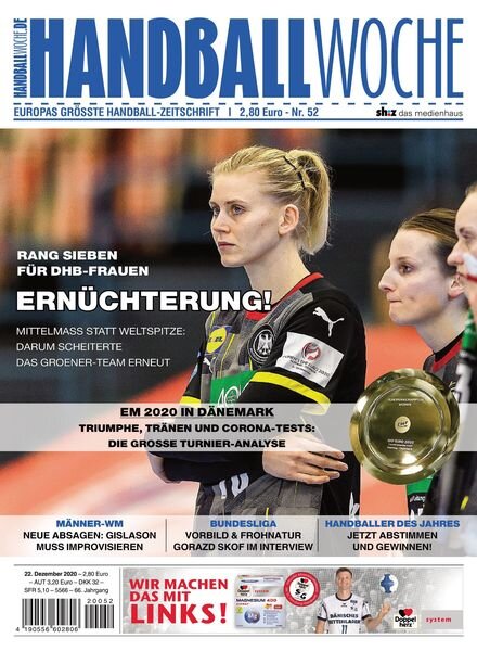 HANDBALLWOCHE – 22 Dezember 2020 Cover
