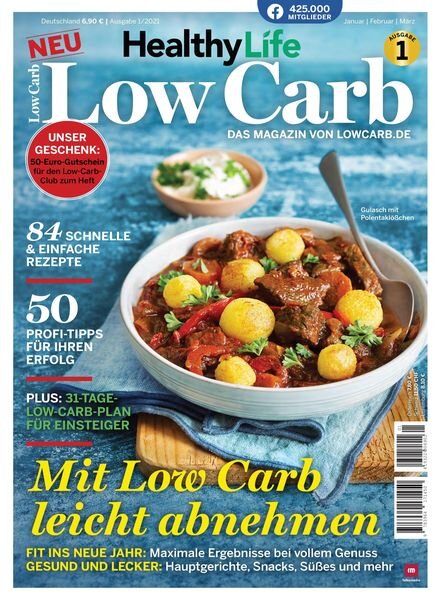 Healthy Life Low Carb – Januar 2021 Cover