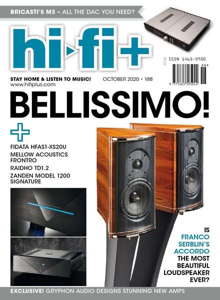 Hi-Fi+ – Issue 188 – October 2020 Cover