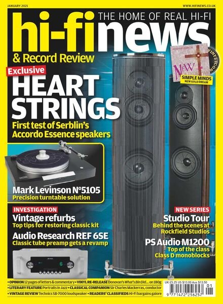 Hi-Fi News – January 2021 Cover