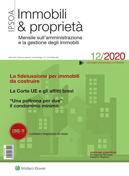 Immobili & proprieta – Dicembre 2020 Cover