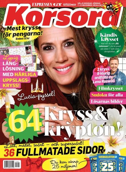 Korsord – 07 december 2020 Cover