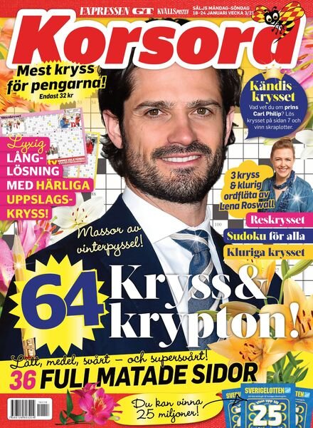 Korsord – 18 januari 2021 Cover
