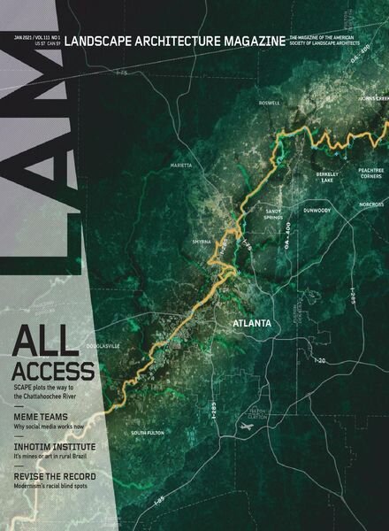 Landscape Architecture Magazine USA – January 2021 Cover
