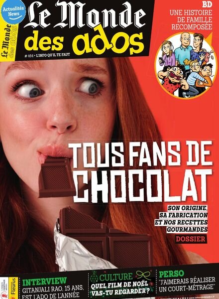 Le Monde des Ados – 23 Decembre 2020 Cover