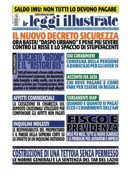 Leggi Illustrate – dicembre 2020 Cover