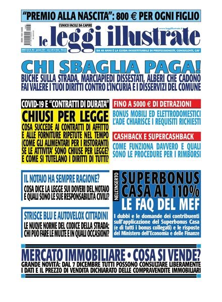 Leggi Illustrate – gennaio 2021 Cover