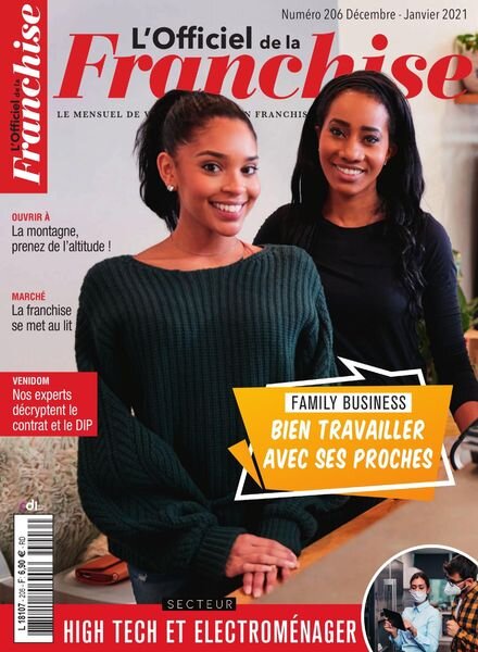 L’Officiel de la Franchise – Decembre 2020 – Janvier 2021 Cover
