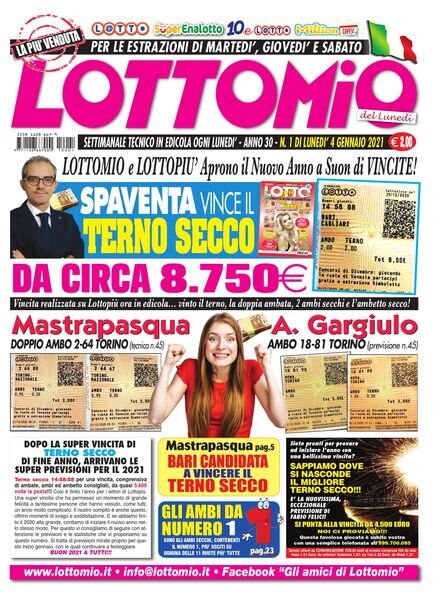 Lottomio del Giovedi – 7 Gennaio 2021 Cover