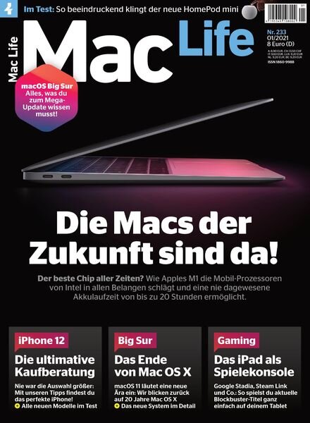 Mac Life Germany – Januar 2021 Cover