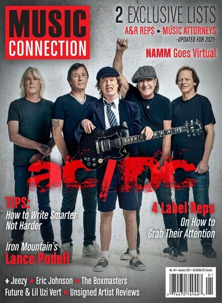 Music Connection – January 2021 Cover