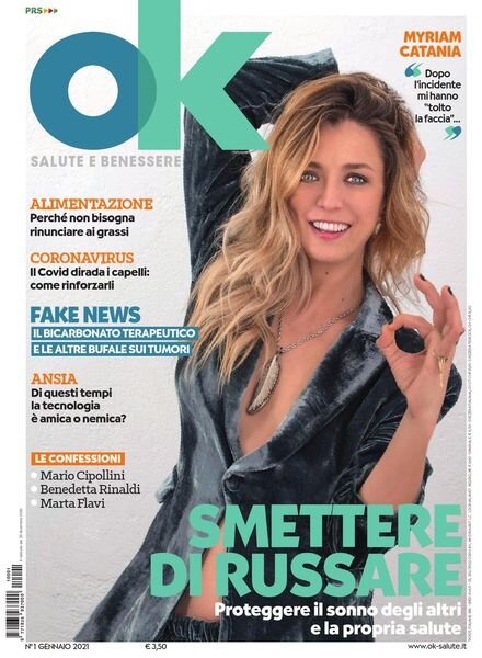 Ok Salute e Benessere – Gennaio 2021 Cover