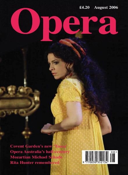 Opera – August 2006 Cover
