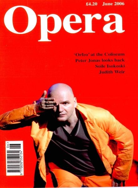 Opera – June 2006 Cover
