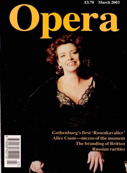 Opera – March 2003 Cover