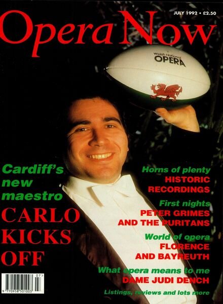 Opera Now – July 1992 Cover