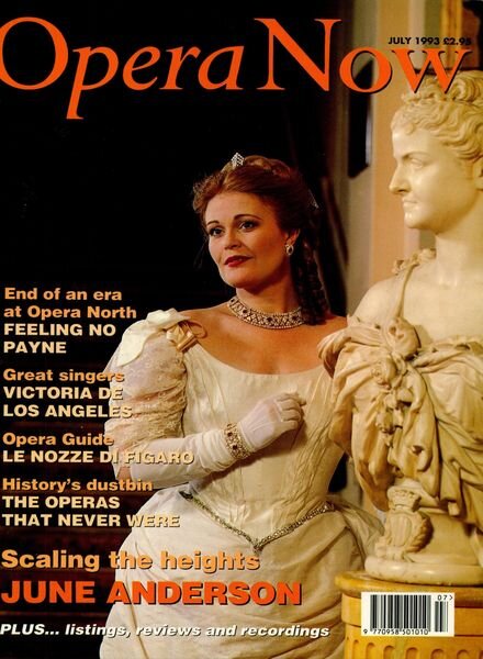 Opera Now – July 1993 Cover