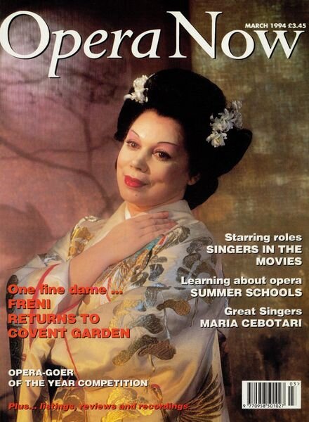 Opera Now – March 1994 Cover