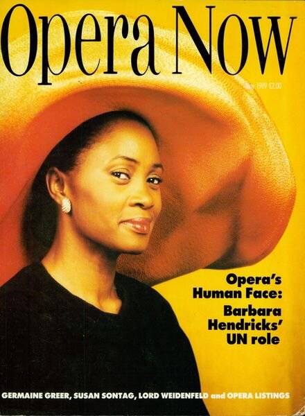 Opera Now – May 1989 Cover