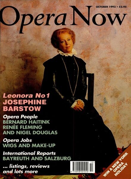 Opera Now – October 1992 Cover
