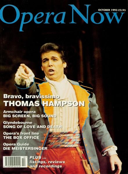 Opera Now – October 1993 Cover
