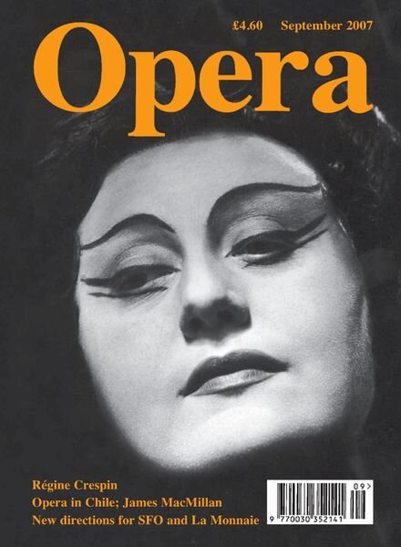 Opera – September 2007 Cover