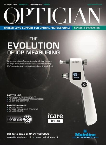 Optician – 12 August 2016 Cover