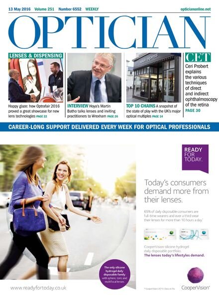 Optician – 13 May 2016 Cover