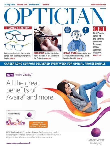 Optician – 15 July 2016 Cover