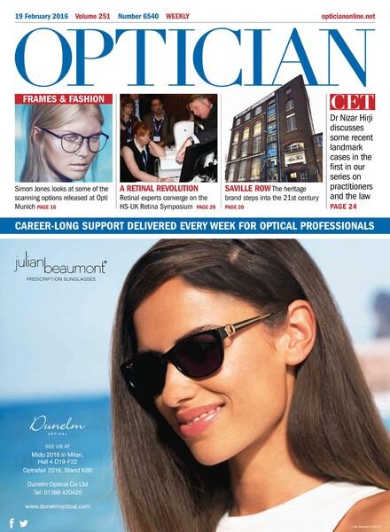 Optician – 19 February 2016 Cover