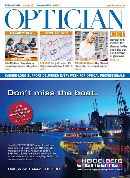 Optician – 25 March 2016 Cover