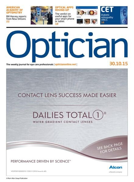 Optician – 30 October 2015 Cover