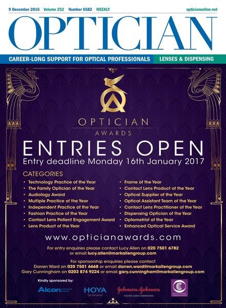 Optician – 9 December 2016 Cover