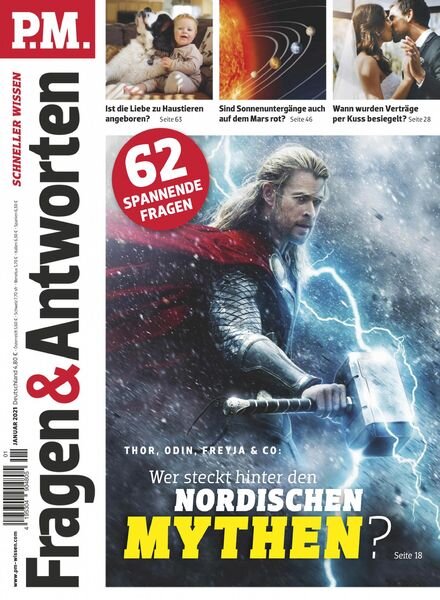 P.M Fragen & Antworten – Januar 2021 Cover