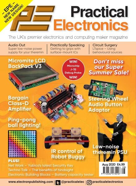 Practical Electronics – August 2020 Cover