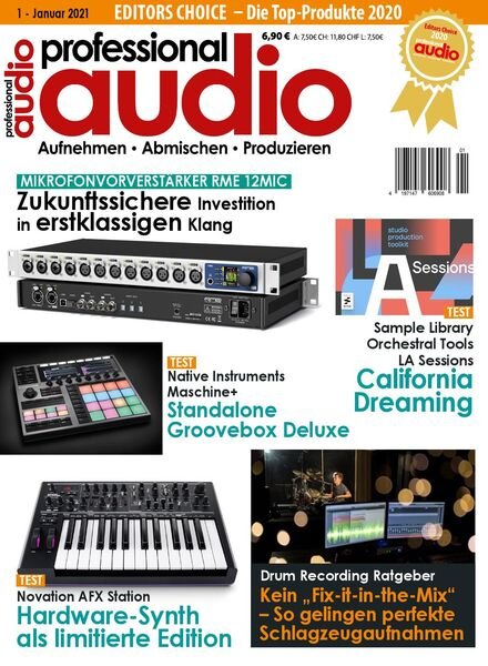 Professional Audio – Januar 2021 Cover